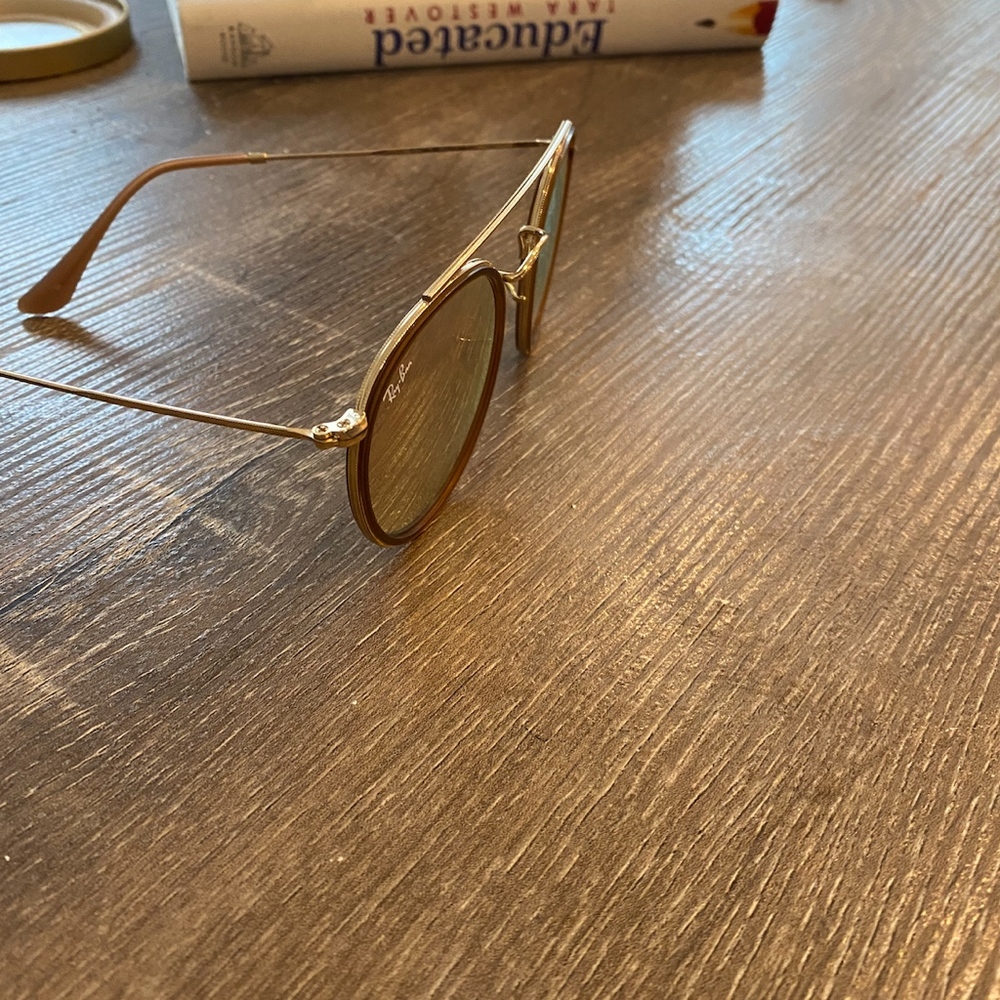 Ray Ban AUTHENTIC ROUND DOUBLE BRIDGE - Copper Gradient Flash color - Picture 5 of 7